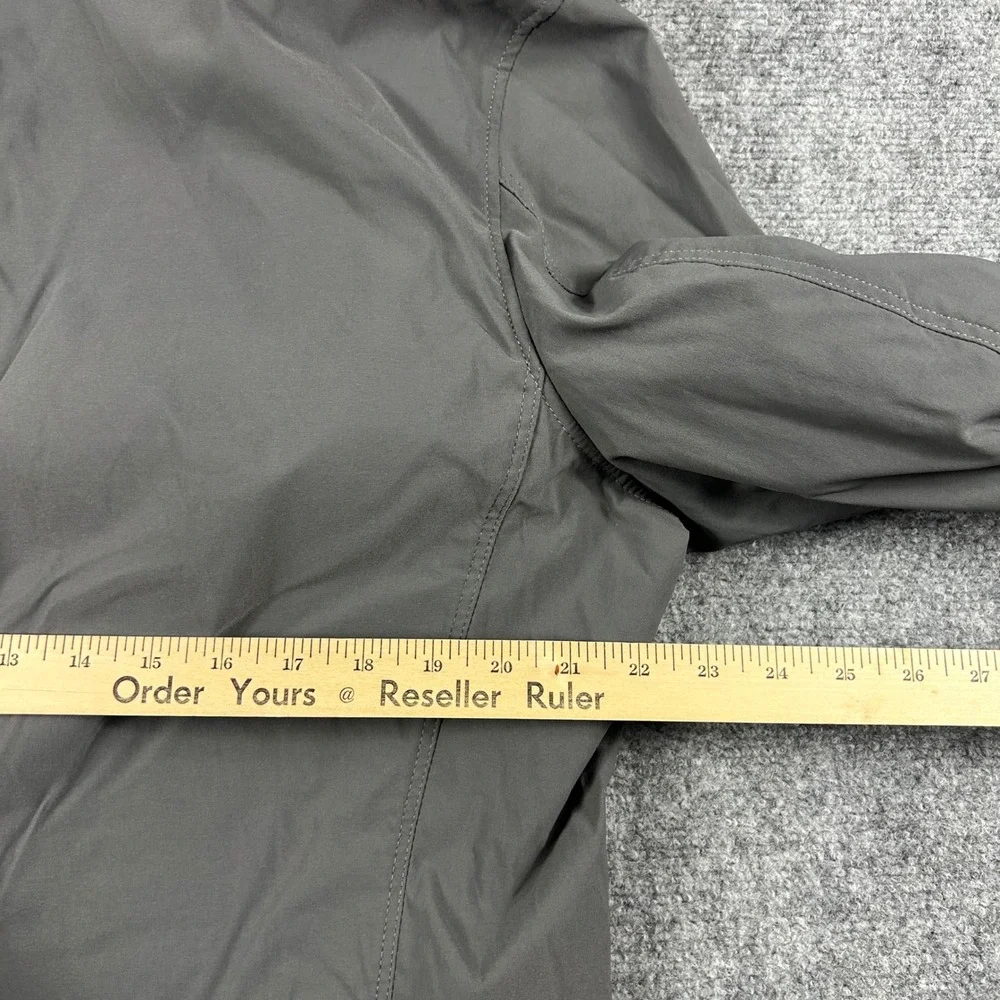Eddie Bauer Blazer Mens 44 Gray‎ Nylon Spandex Stretch 3-Button Travel Jacket